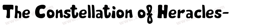 The Constellation of Heracles字体转换